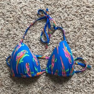 Aerie Parrot Bikini Top
